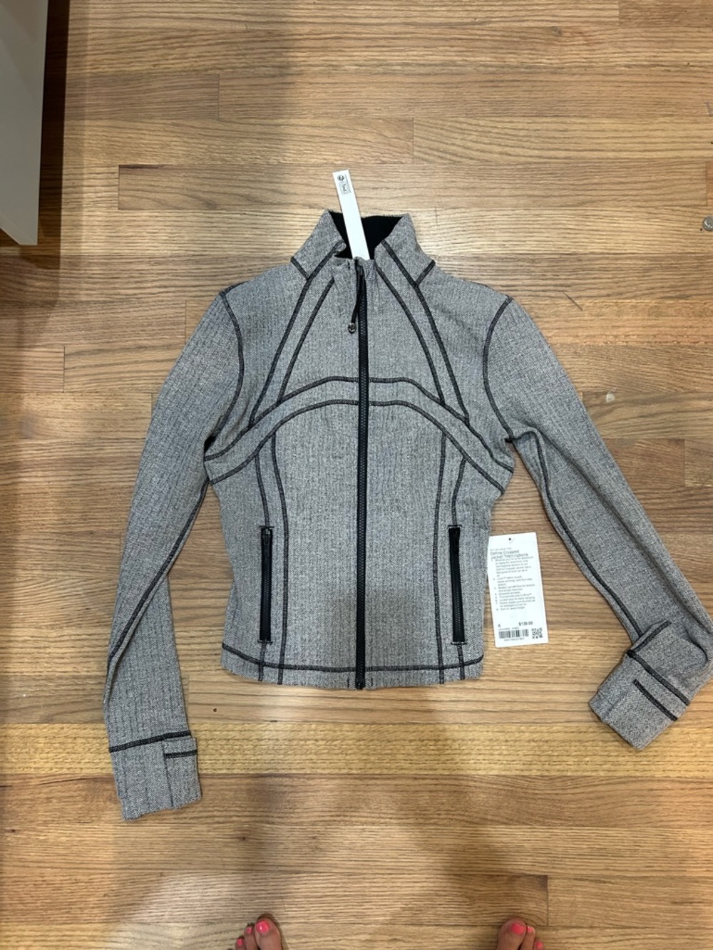 NWT lululemon athletica define cropped jacket herringbone size 6